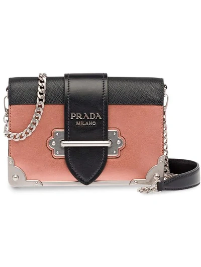 Shop Prada Cahier Shoulder Bag - Pink