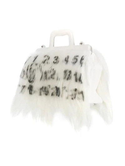 Shop Maison Margiela Fur Doctor Tote Bag In White