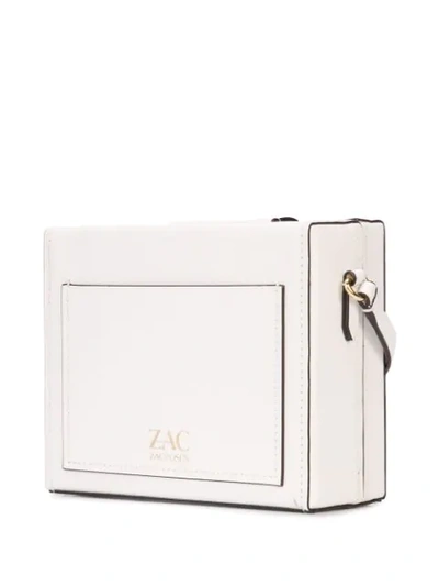 Shop Zac Zac Posen Biba Buckle Large Box Crossbody Bag In Cloud