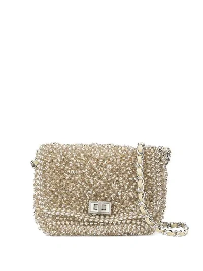 Shop Anteprima Lucchetto Mini Cross Body Bag In Gold