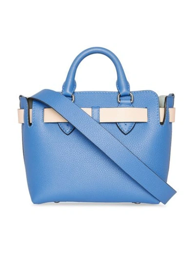 Shop Burberry Mini Belt Bag In Blue