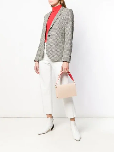 Shop Lanvin Small Shoulder Bag In Neutrals