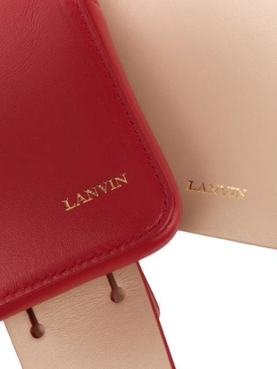 Shop Lanvin Small Shoulder Bag In Neutrals