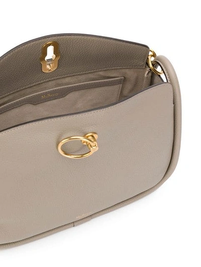 Shop Mulberry Small Leighton Shoulder Bag In Grey