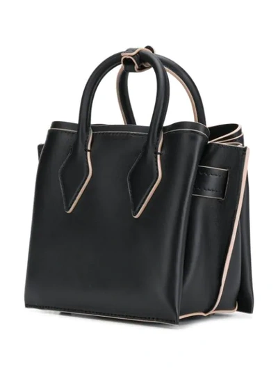 Shop Mcm Mini Tote Bag In Black