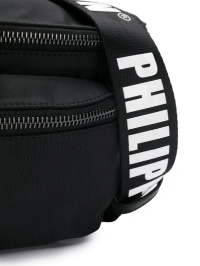 Shop Philipp Plein Logo Strap Belt Bag In Black