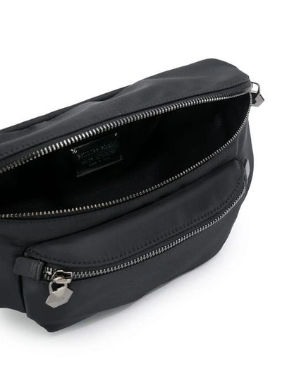 Shop Philipp Plein Logo Strap Belt Bag In Black
