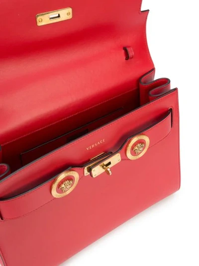 Shop Versace Icon Tote In Red