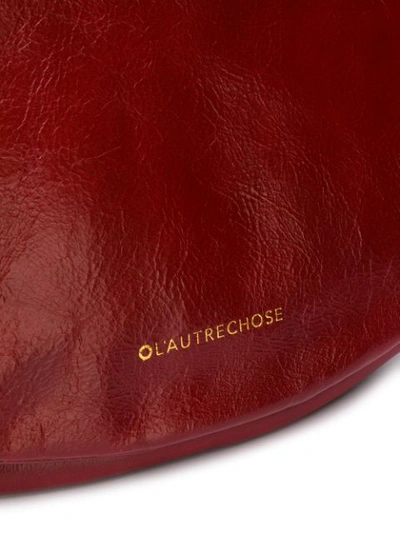 Shop L'autre Chose Half Circle Clutch Bag - Red