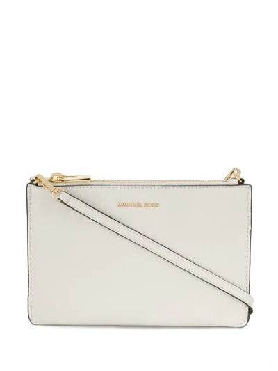 Shop Michael Michael Kors Double Pouch Cross Body Bag In White