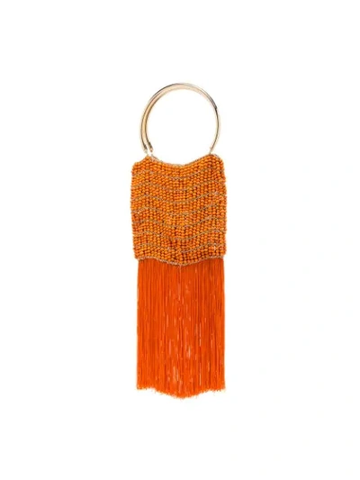 Shop Rosantica Orange Georgia Beaded Tassel Bag