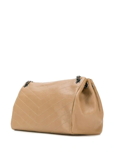 Shop Saint Laurent Nolita Bag In Brown