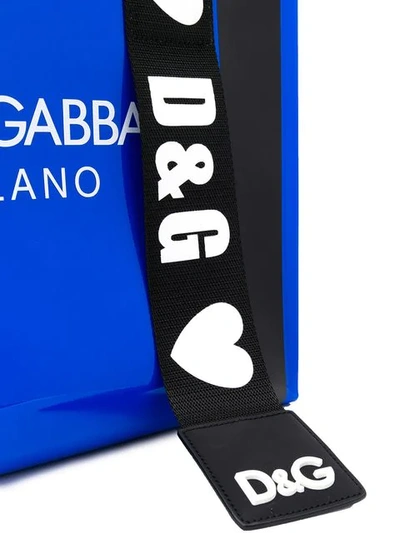 Shop Dolce & Gabbana Logo Street Shopping Bag In Blue