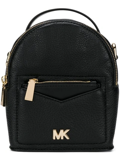 Shop Michael Michael Kors Jessa Extra Small Backpack In Black