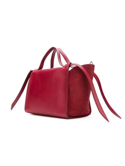 Shop Elena Ghisellini Usonia Tote Bag In Bordeaux