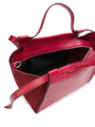 Shop Elena Ghisellini Usonia Tote Bag In Bordeaux