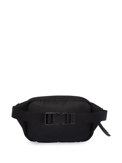Shop Prada Logo-plaque Padded Belt Bag In Black