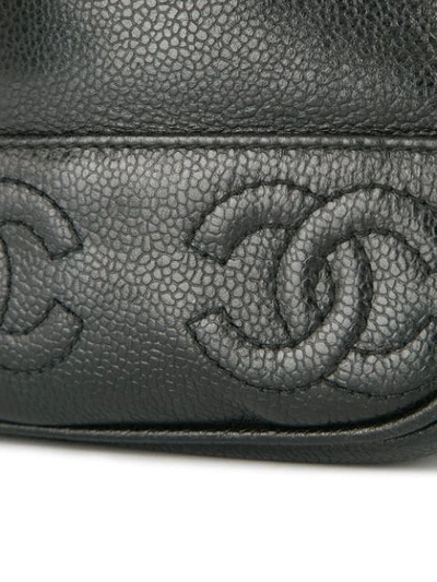 Pre-owned Chanel Vintage Turnlock Flap Backpack - Black