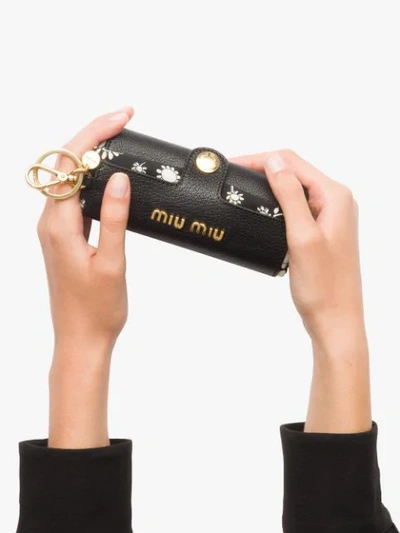 Shop Miu Miu 'faille' Schultertasche In Black