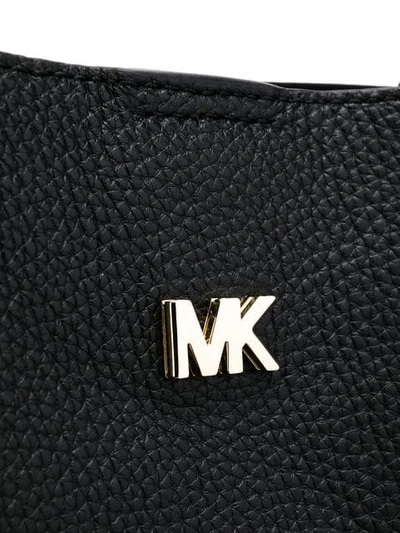 Shop Michael Michael Kors Leather Tote Bag In Black