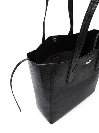 Shop Michael Michael Kors Leather Tote Bag In Black