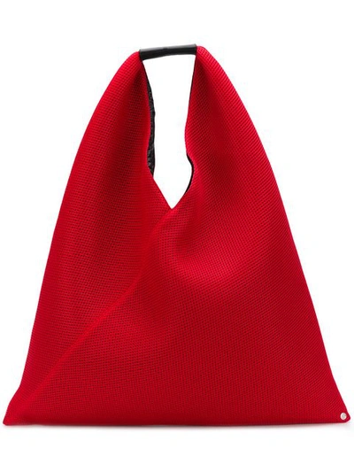 Shop Mm6 Maison Margiela Japanese Tote Bag In 303 Red