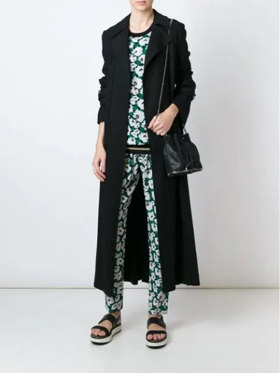 Stella Mccartney Falabella Shaggy Deer Bucket Bag In Black