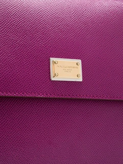 Shop Dolce & Gabbana Sicily Top Handle Bag - Pink