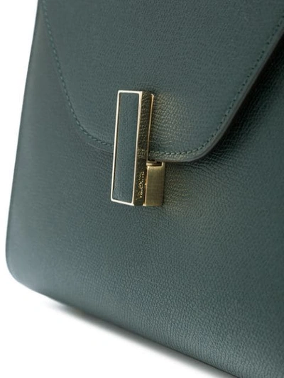 Shop Valextra Envelope Shoulder Bag In Green