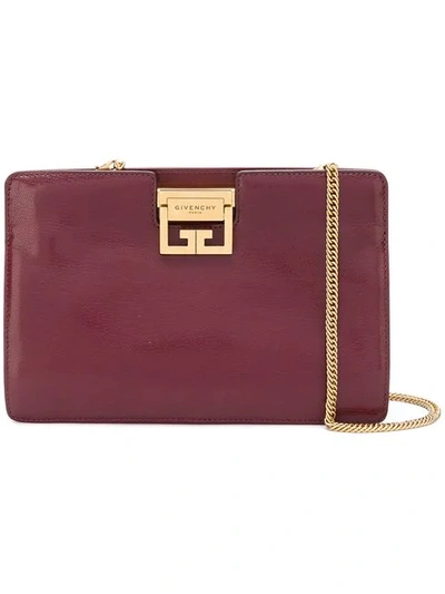 Shop Givenchy Gv Clutch Bag In Red