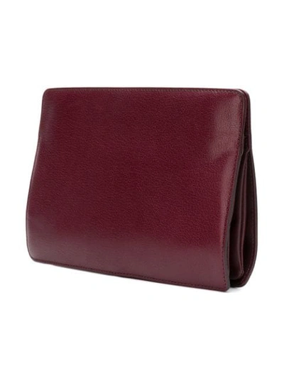Shop Givenchy Gv Clutch Bag In Red