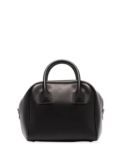 Shop Burberry Small Bowling Tote Bag In Black