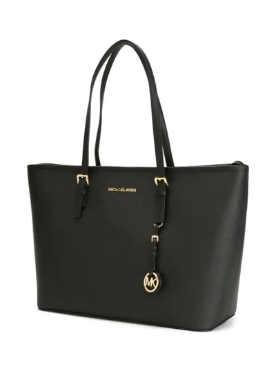 Shop Michael Michael Kors Jet Set Travel Tote In Black