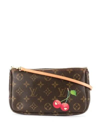 Shop Pre-owned Louis Vuitton Pochette Accessories Hand Bag - Brown