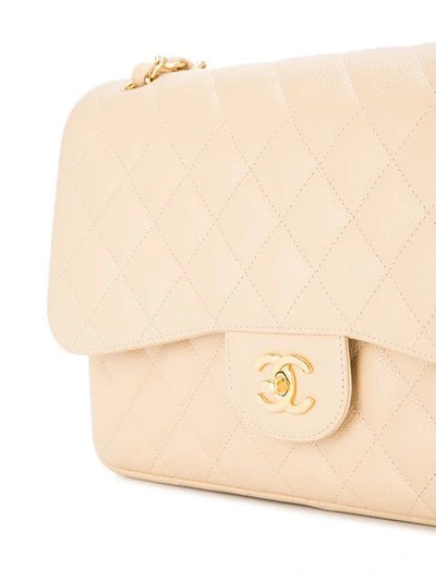 Pre-owned Chanel 2012-2013 Jumbo Xl Shoulder Bag In Brown