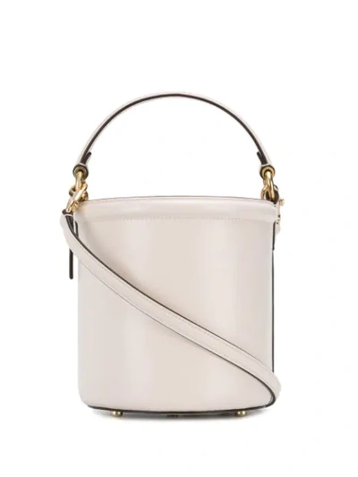 Shop Coach Drawstring Bucket Bag In Neutrals