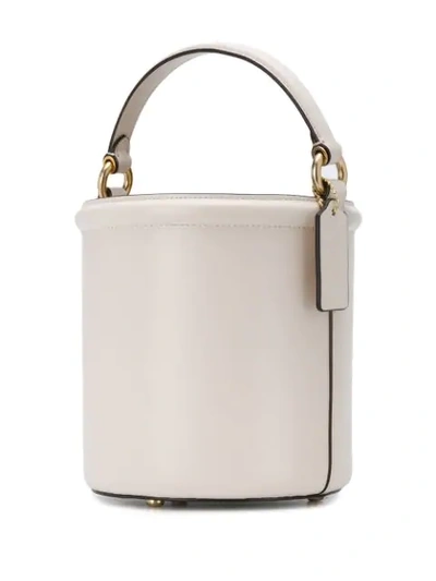 Shop Coach Drawstring Bucket Bag In Neutrals