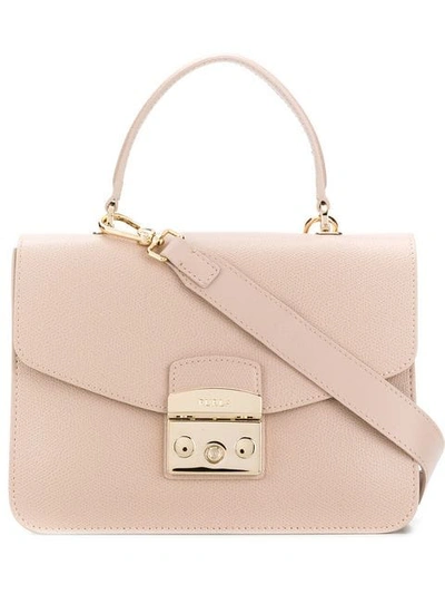 Shop Furla Metropolis Shoulder Bag In Pink