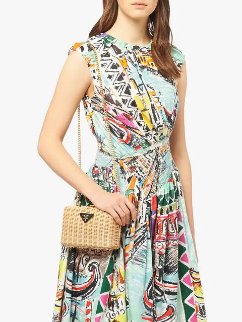 prada wicker clutch