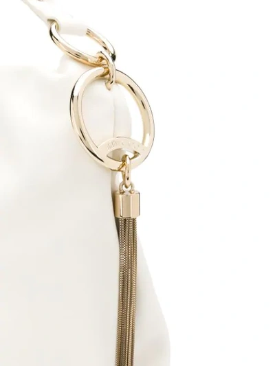 Shop Jimmy Choo Callie Slouchy Tote In White