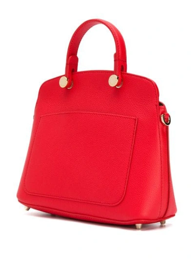 Shop Furla Piper Kiss Mini Tote In Red