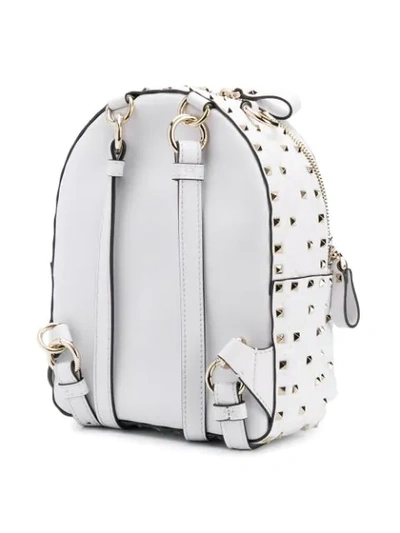 Shop Valentino Garavani Rockstud Backpack In White
