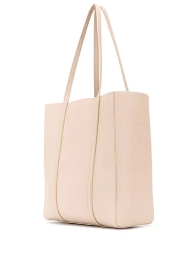 Shop Balenciaga Everyday Toe Bag Xs In Neutrals