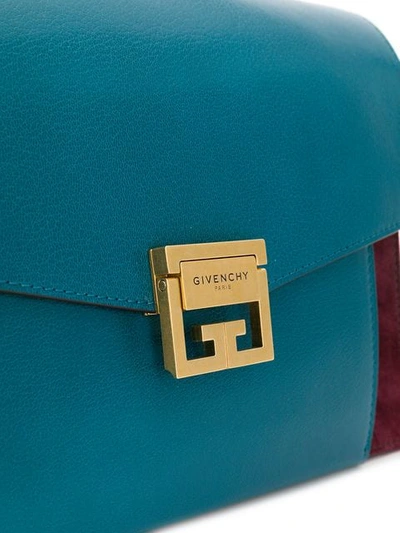 Shop Givenchy Gv3 Shoulder Bag In Blue