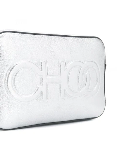 Shop Jimmy Choo Balti Crossbody Bag In Silver