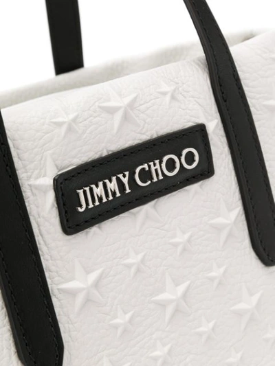 Shop Jimmy Choo Sara Mini Tote In Neutrals