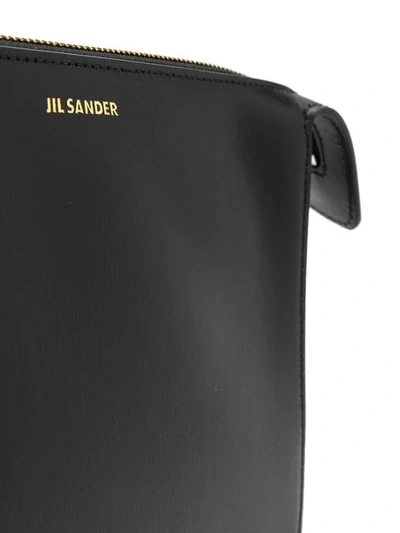 Shop Jil Sander Leather Mini Bag - Black