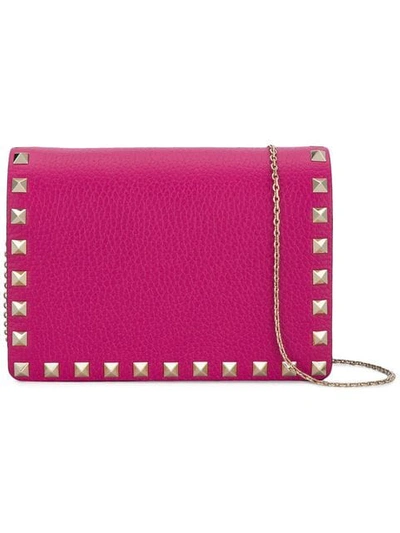 Shop Valentino Garavani Rockstuds Mini Bag - Pink