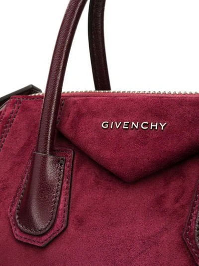 Shop Givenchy Fringed Antonigona Tote Bag In Purple