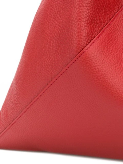 Shop Mm6 Maison Margiela Oversized Tote In Red